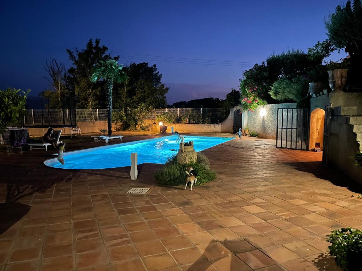 Villa Lazuel, Piscine Privative Chauffee, Vue Panoramique Et Jardin Clos オーブナ エクステリア 写真